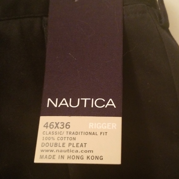 Double Pleated Nautica Cuffed Dress Pants - Picture 2 of 4